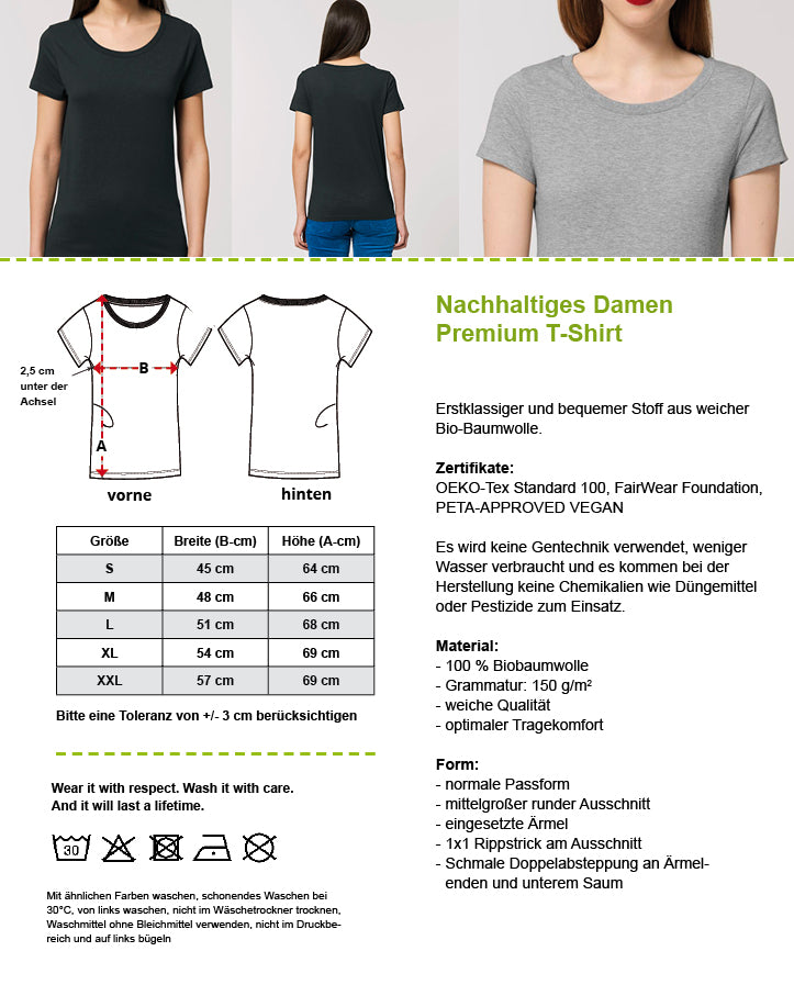 Dauercamper – Bio Damen T-Shirt